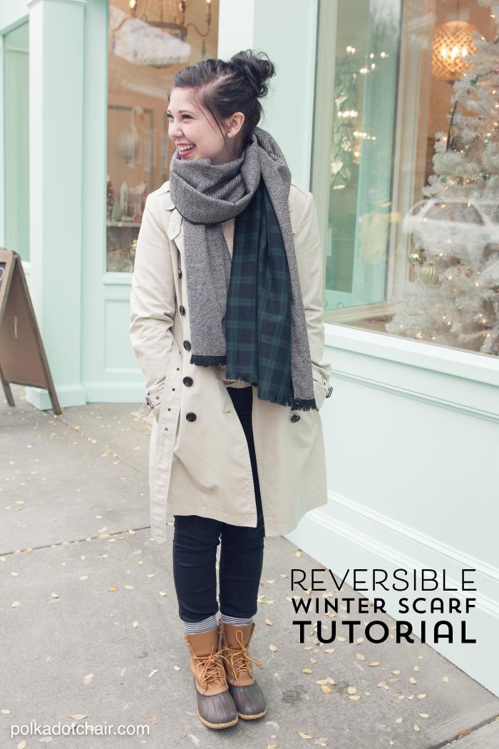 Winter scarf deals style