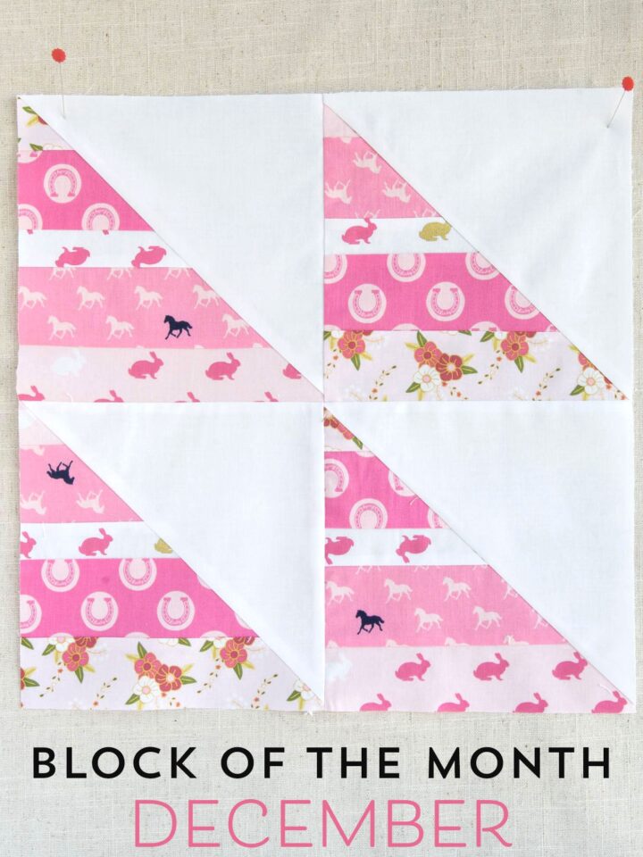 How to Make a Turnstile Quilt Block Polka Dot Chair