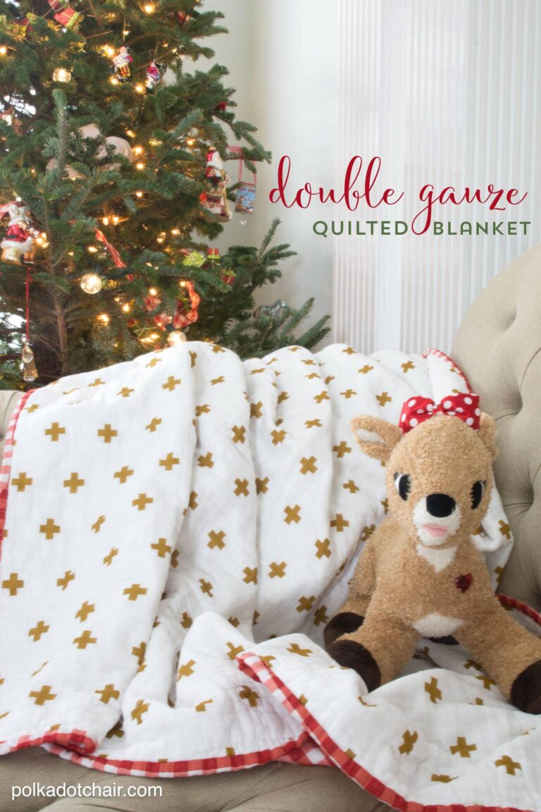 Double Gauze Quilted Blanket Tutorial