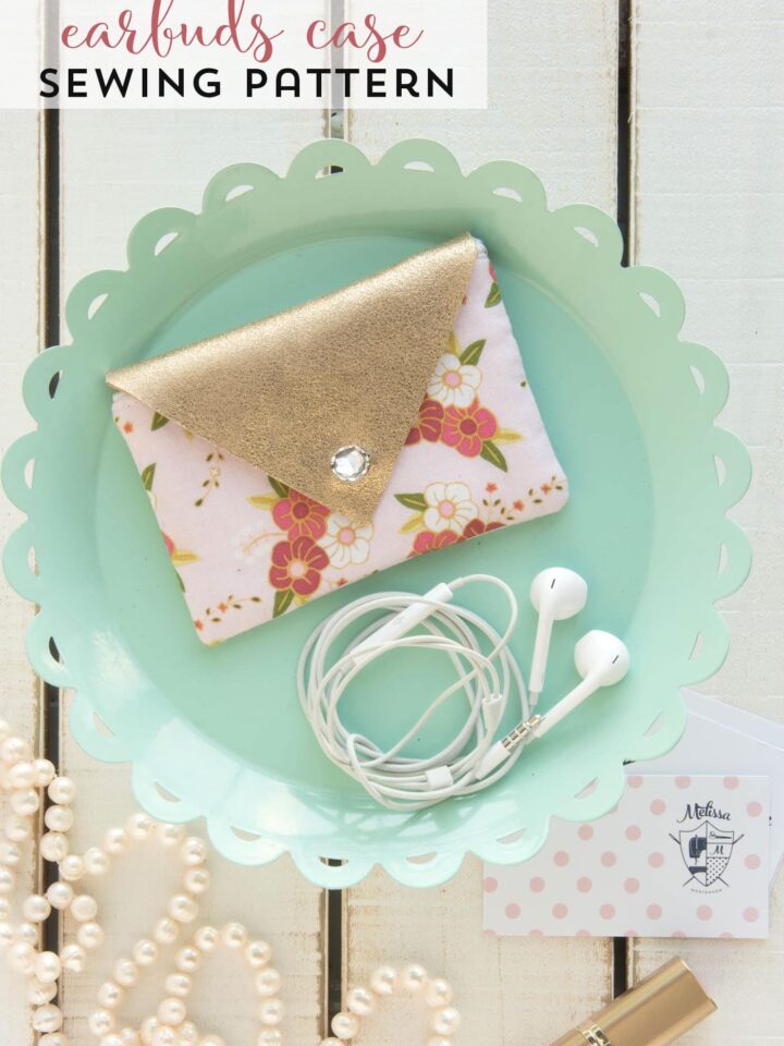 DIY Earbuds Case Sewing Pattern The Polka Dot Chair