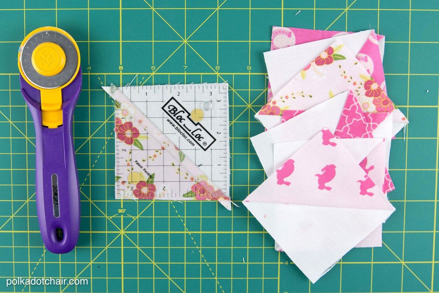 Tips and tricks to help you when you're constructing quilt blocks. Things like how to stay organized and how to trim HST blocks accurately. 