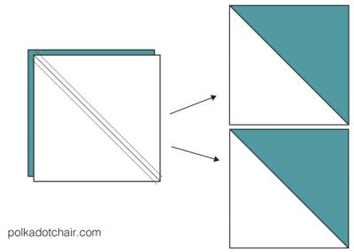 Free Turnstile Block Baby Quilt Pattern | Polka Dot Chair