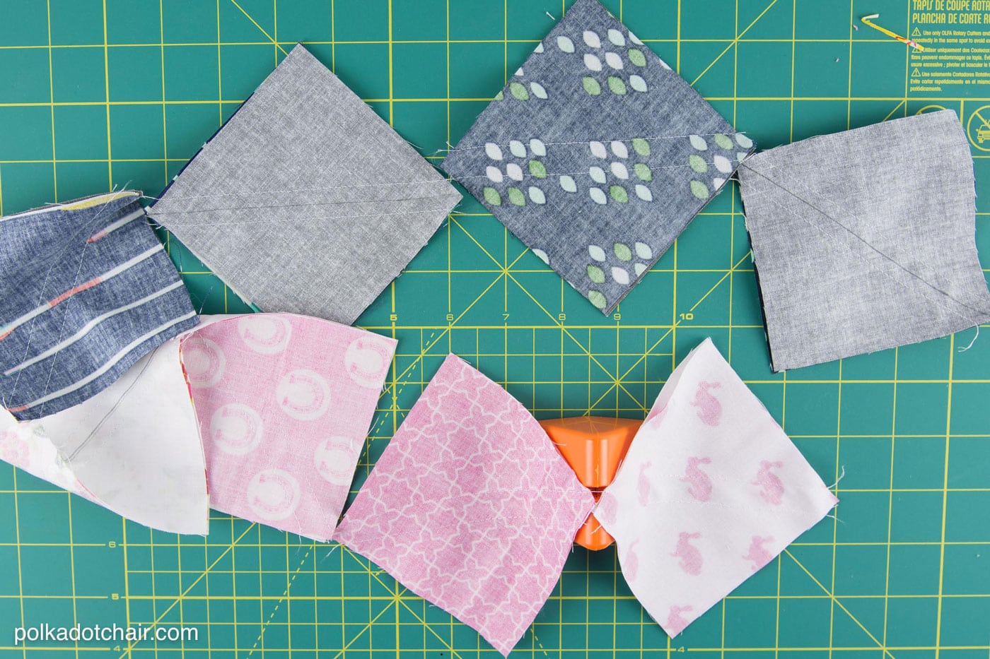 Tips and tricks to help you when you're constructing quilt blocks. Things like how to stay organized and how to trim HST blocks accurately.
