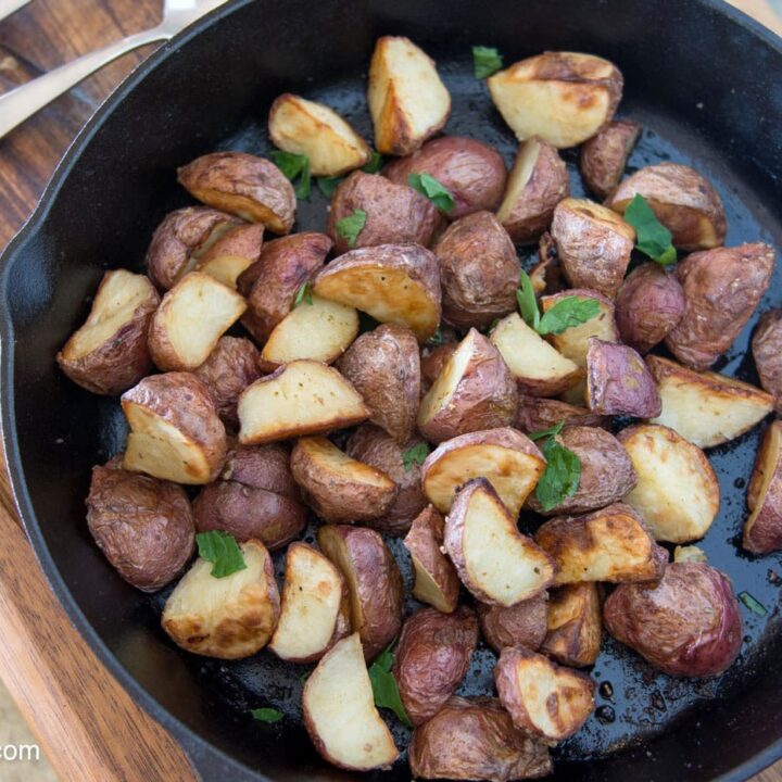 Cast Iron Skillet Roasted Potatoes Recipe The Polka Dot Chair