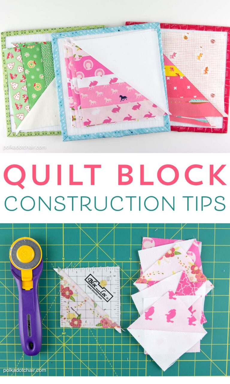 Quilt Block Construction Tips