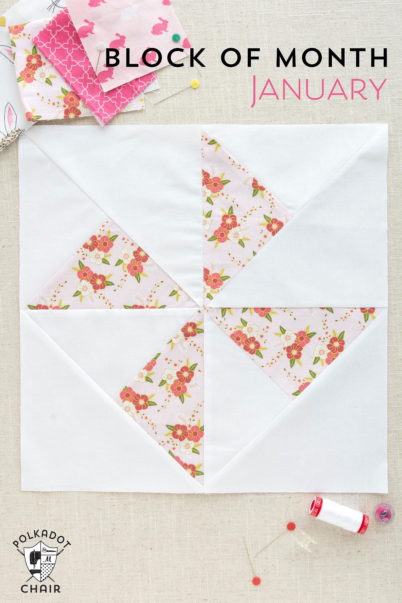 How to Make a Turnstile Quilt Block – January Block of the Month