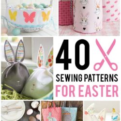 Over 40 Sewing Patterns and Tutorials perfect for Easter. Everything from Easter Basket Sewing Patterns to Easter Bunny Softies and Easter Dresses!