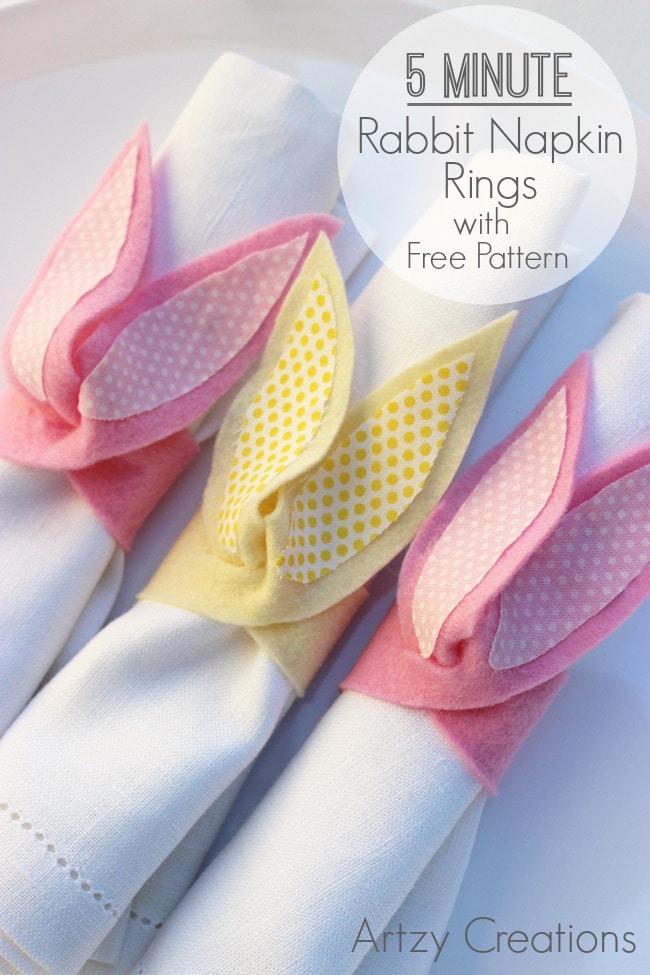 Easy Spring Napkin Rings Easy Spring Napkin Rings
