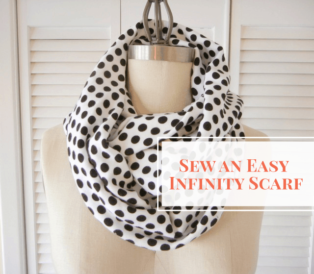 How to sew an easy infinity scarf