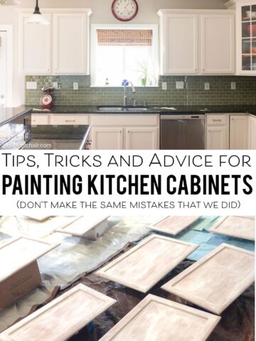 Tips and Tricks and what NOT to do when painting your kitchen cabinets