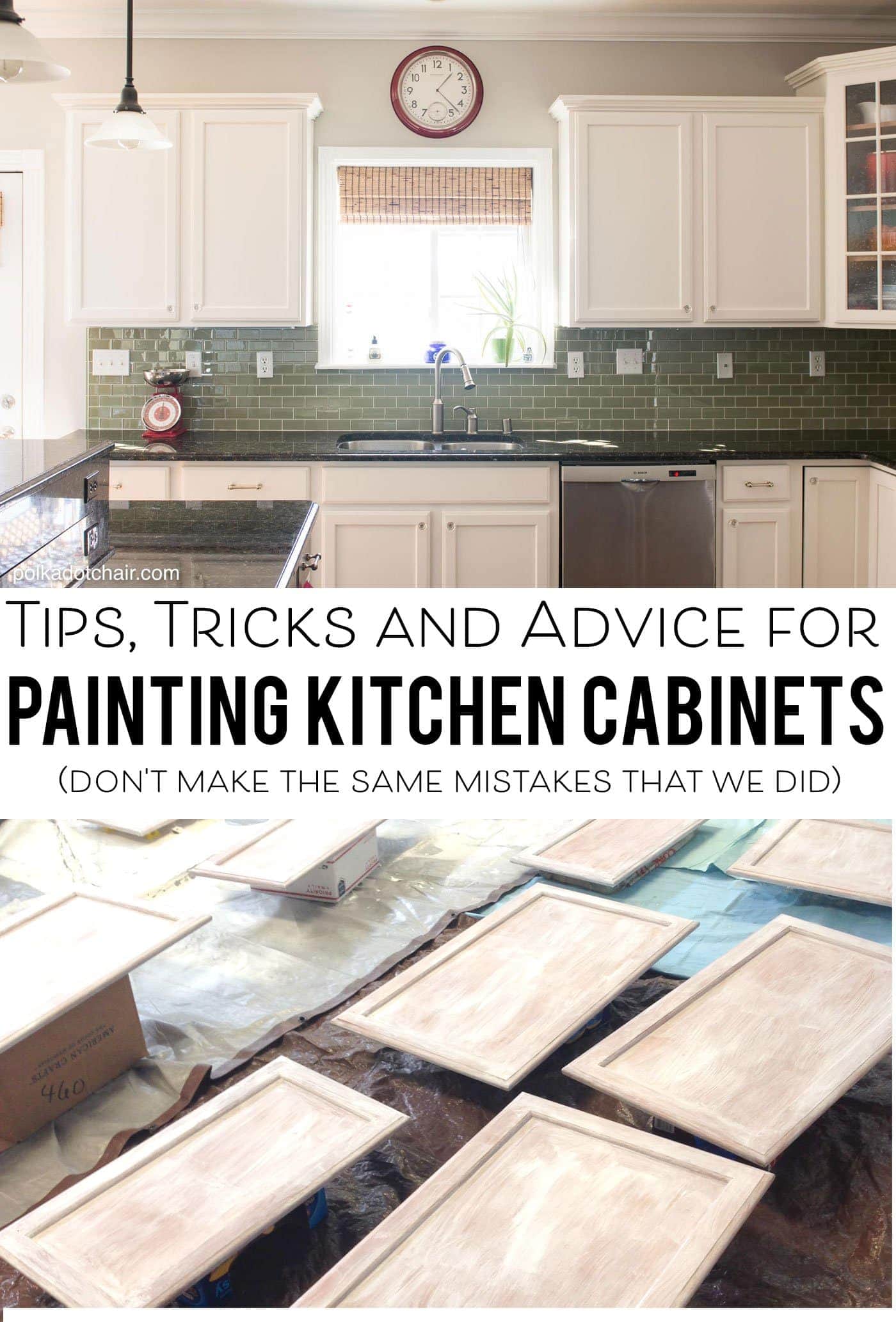 Tips and Tricks and what NOT to do when painting your kitchen cabinets