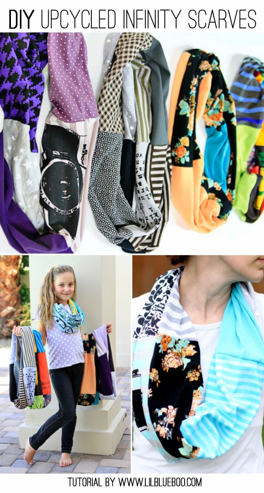 DIY infinity scarf with snaps--a Lululemon vinyasa scarf knockoff tutorial