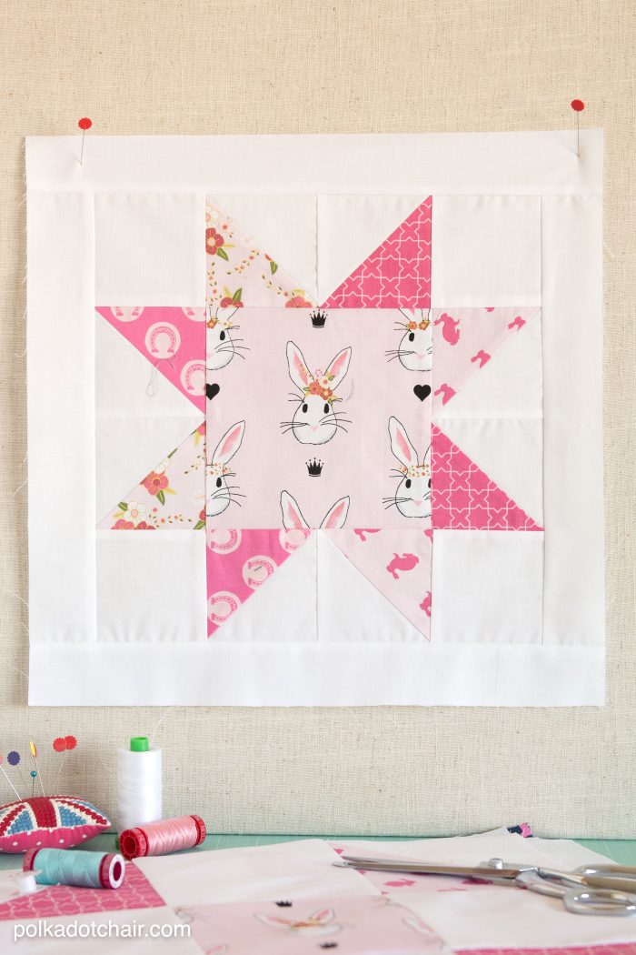 Free Pattern for a Star Quilt Block on polkadotchair.com