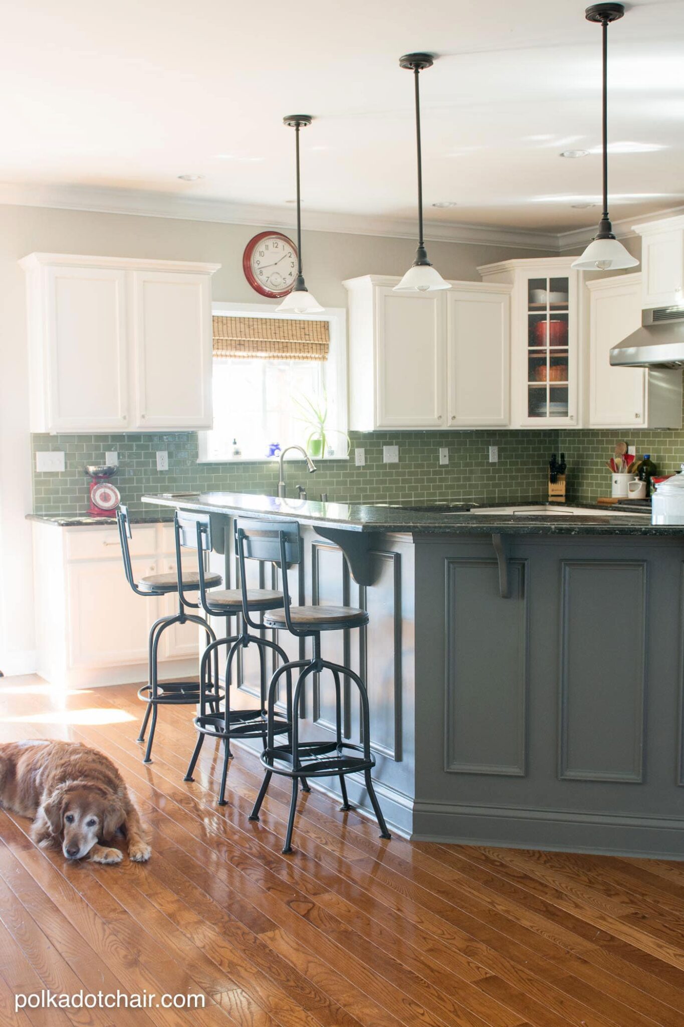 Painted Kitchen Cabinet Ideas and Kitchen Makeover Reveal - The Polka Dot Chair