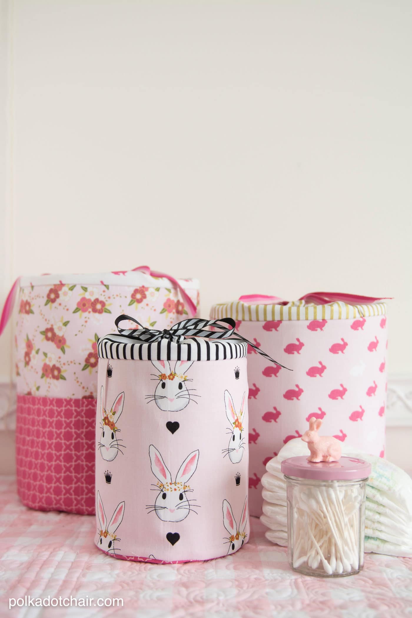Padded Storage Cases; sewing pattern by polkadotchair.com 