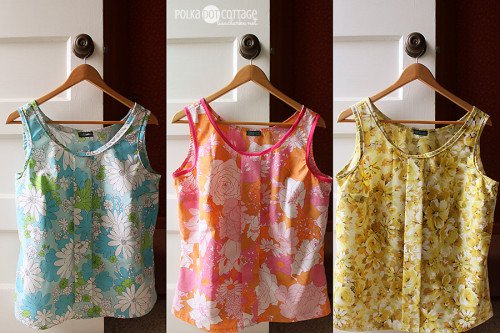 Top made from Vintage Sheets