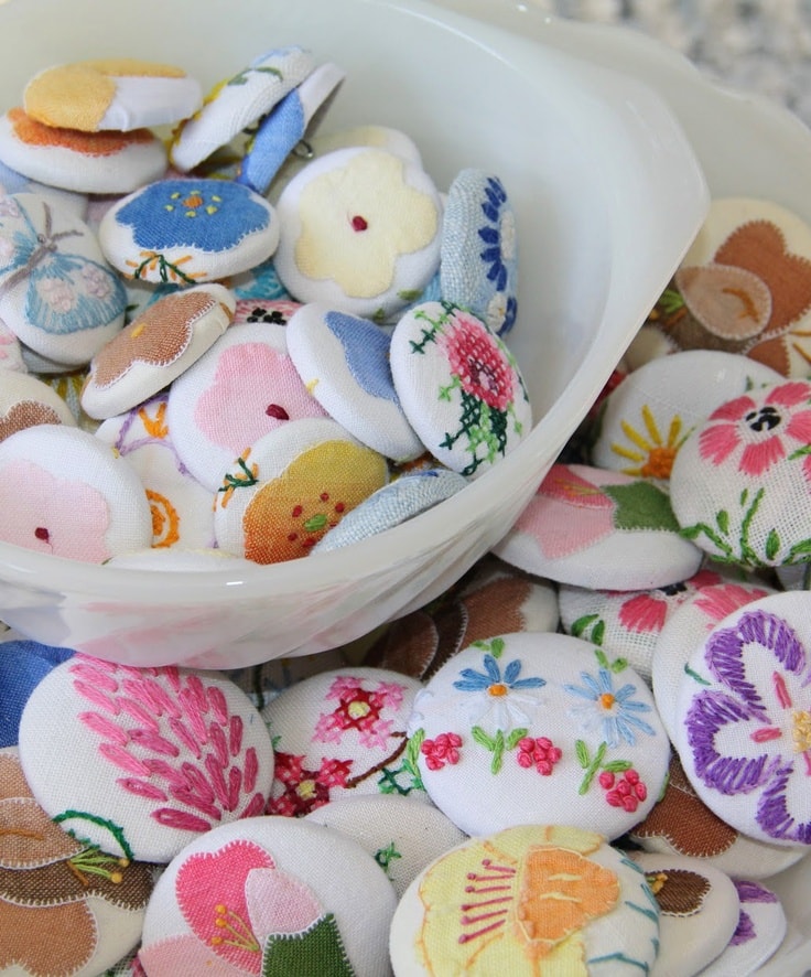 Vintage Linen Buttons