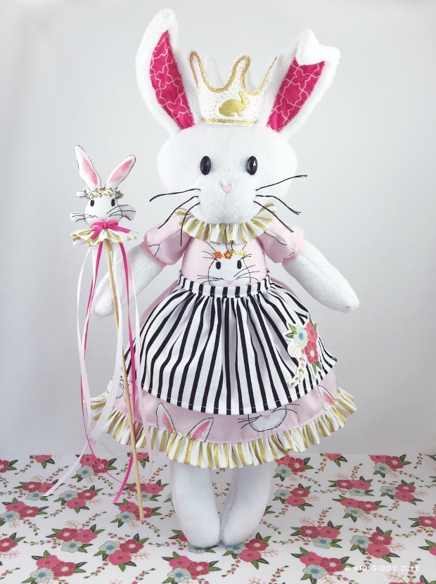 Bunny Softie Pattern and Wonderland Blog Hop!