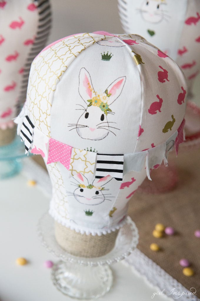Fabric Hot Air Balloon Sewing Pattern by Girl. Inspired. 