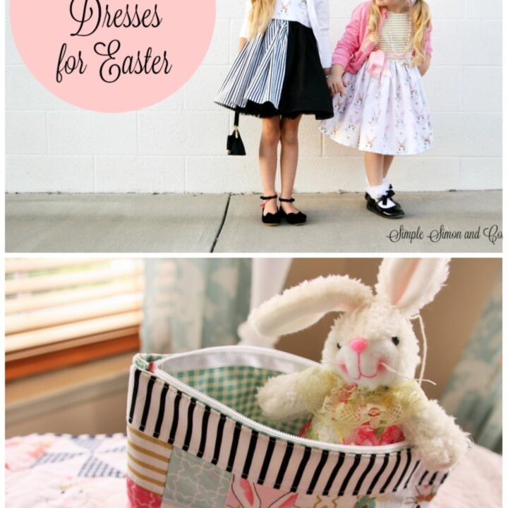 50+ Easter Dress Patterns for Girls Polka Dot Chair