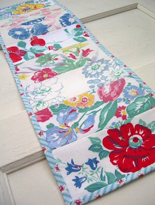 Handmade Vintage Tablecloth Table Runner