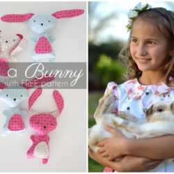 Cute ideas for Easter Sewing Projects, an Easter Dress and DIY Stuffed Easter Bunny Pattern