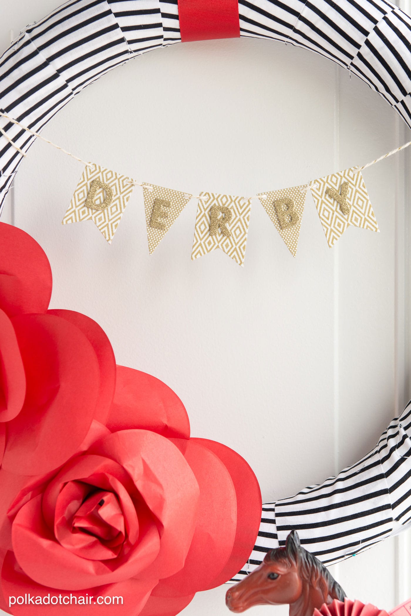 DIY Paper Flower Wreath Tutorial a Kentucky Derby DIY Paper Flower Wreath Tutorial a Kentucky Derby