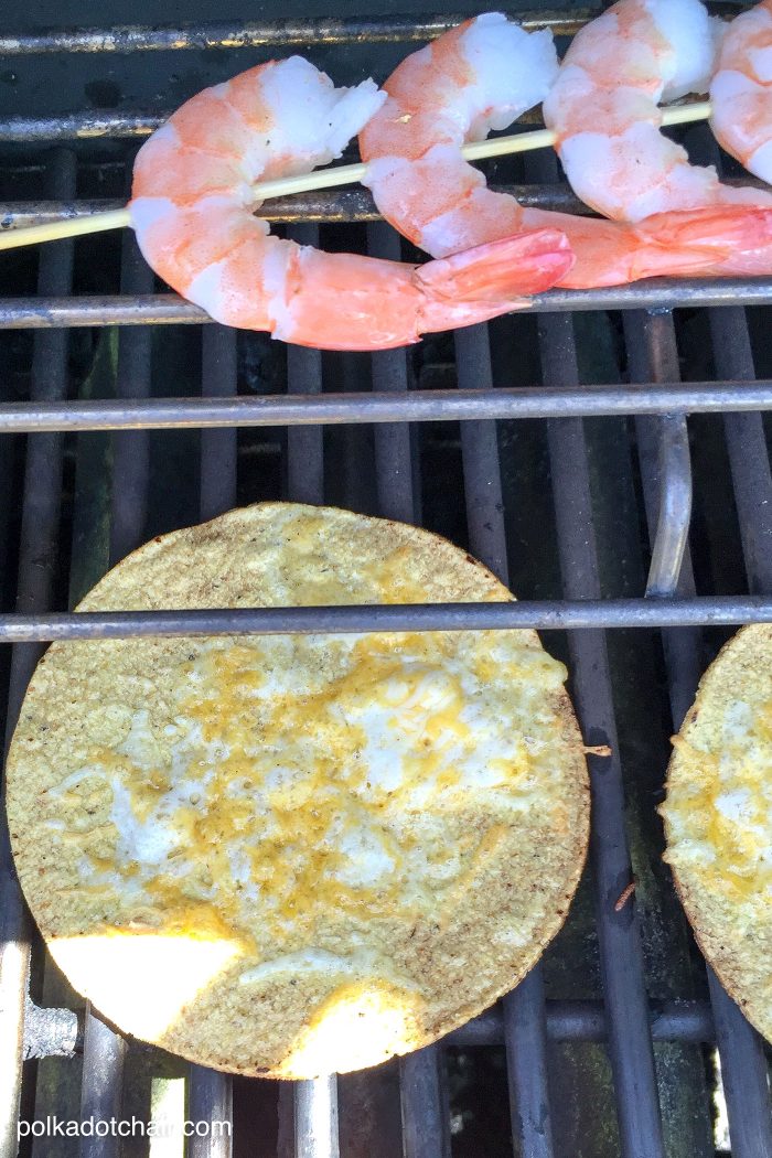 Grilled Shrimp Tostadas Recipe- great easy, fresh and simple Mexican food recipe for weeknights! 