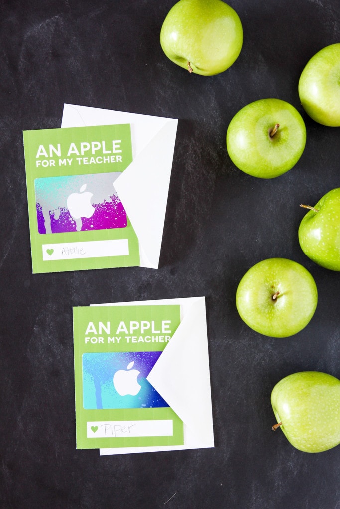 Free Apple iTunes Teacher Appreciation Printables - cute idea for Teacher Appreciation Week!