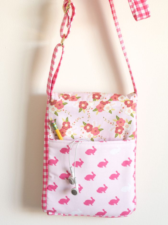 The June Bag; A mini messenger cross body PDF sewing pattern; great travel bag to sew