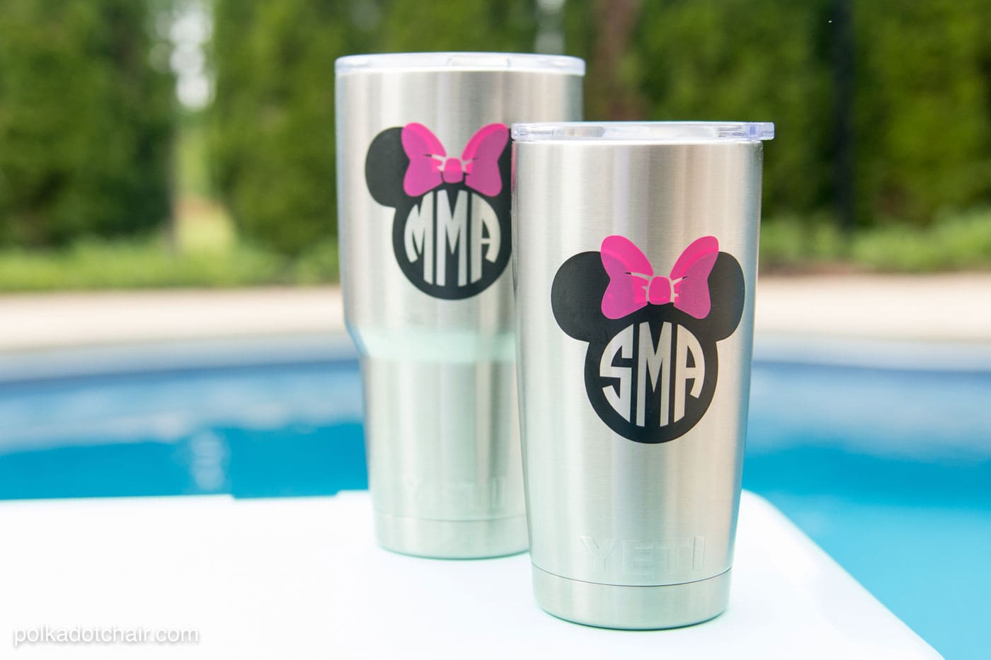 How to Personlaize a Yeti Tumbler with a Disney Monogram