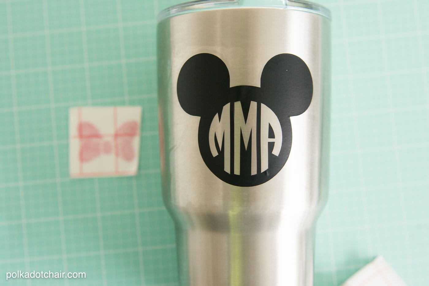 How to add a Disney Monogram to your Yeti (or other stainless steel) Tumbler. Includes lots of tips and instructions!