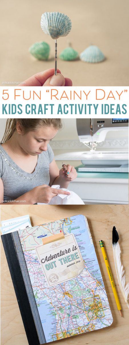 Ideas for Activities to keep kids occupied on Rainy Days!