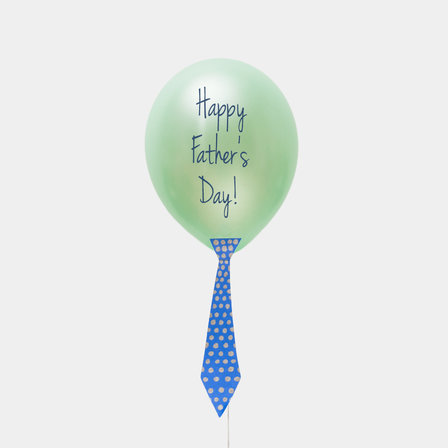 DIY Father's Day "tie" Balloon Craft Idea 