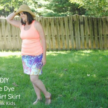 DIY Knit Tie Dye Skirt