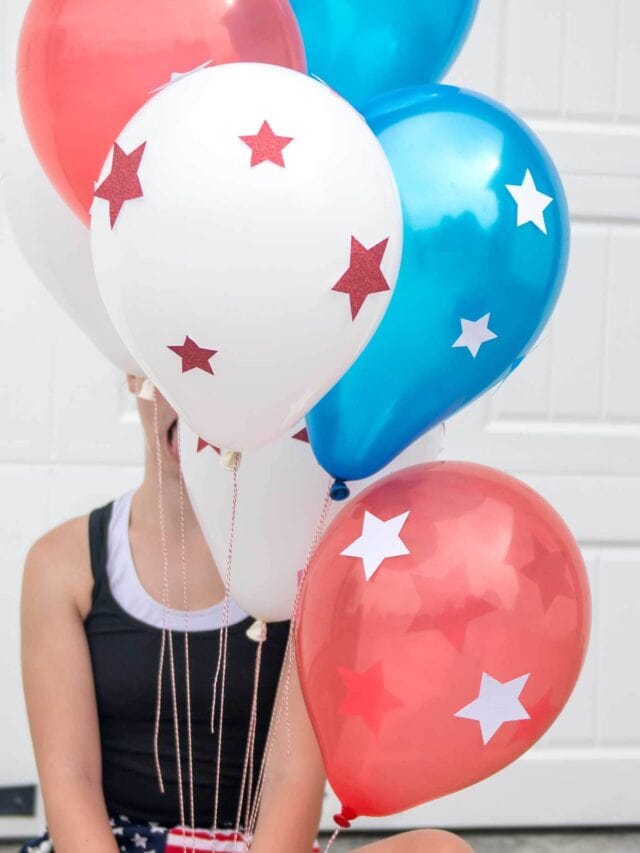 4th of july balloons star
