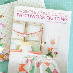 How to make a Flying Geese Zippered Pouch and a review of the Simple Simon Guide to Patchwork Quilting