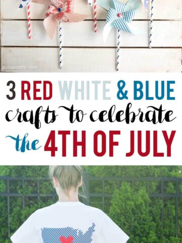 3 Fun and Creative Red, White and Blue Craft ideas to help you Celebrate the 4th of July!