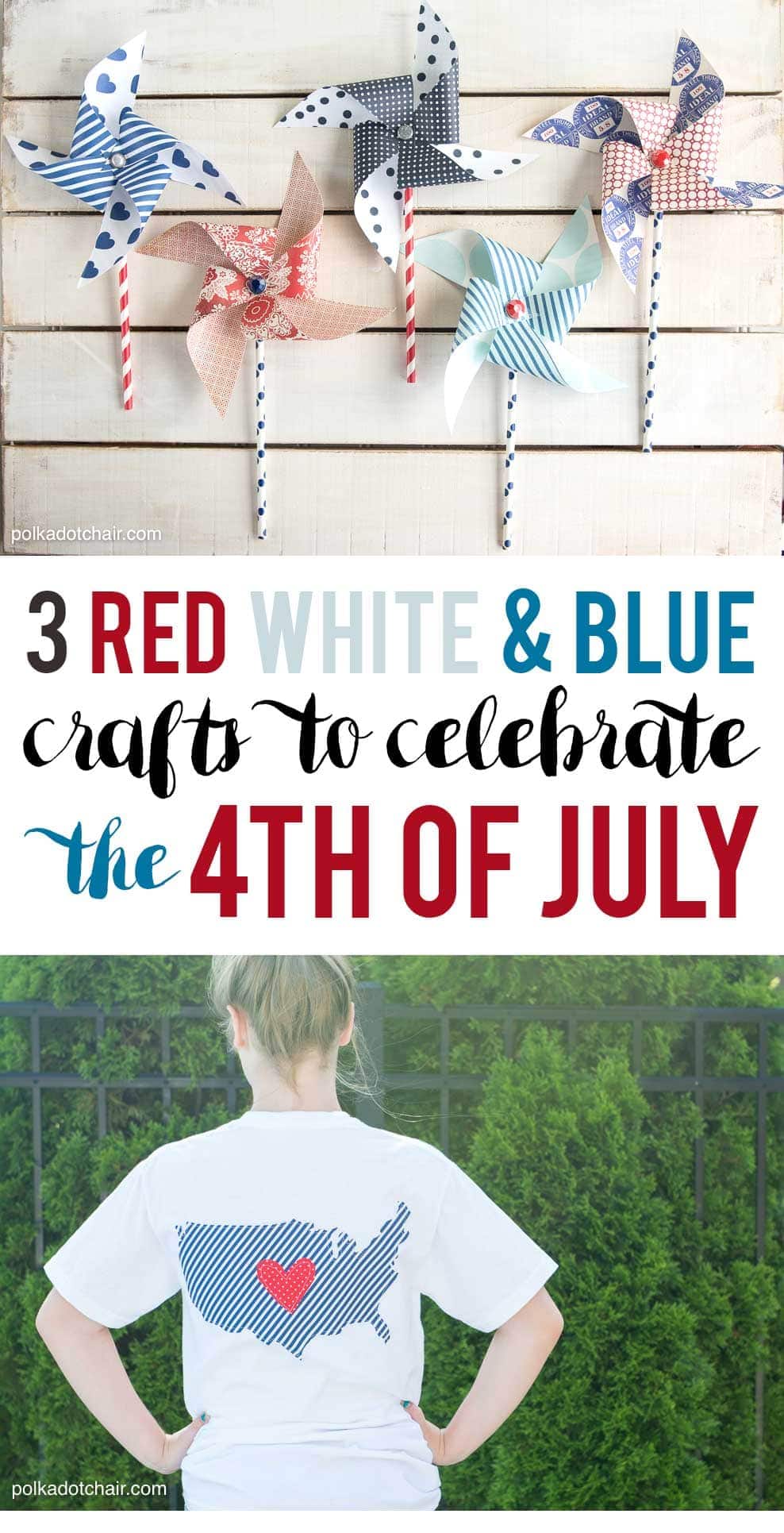 3 Fun and Creative Red, White and Blue Craft ideas to help you Celebrate the 4th of July!