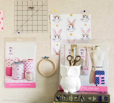 DIY Padded Storage Bins Sewing Pattern - The Polka Dot Chair