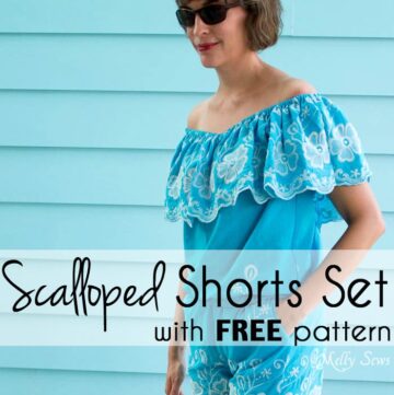 Scalloped Shorts Sewing Pattern