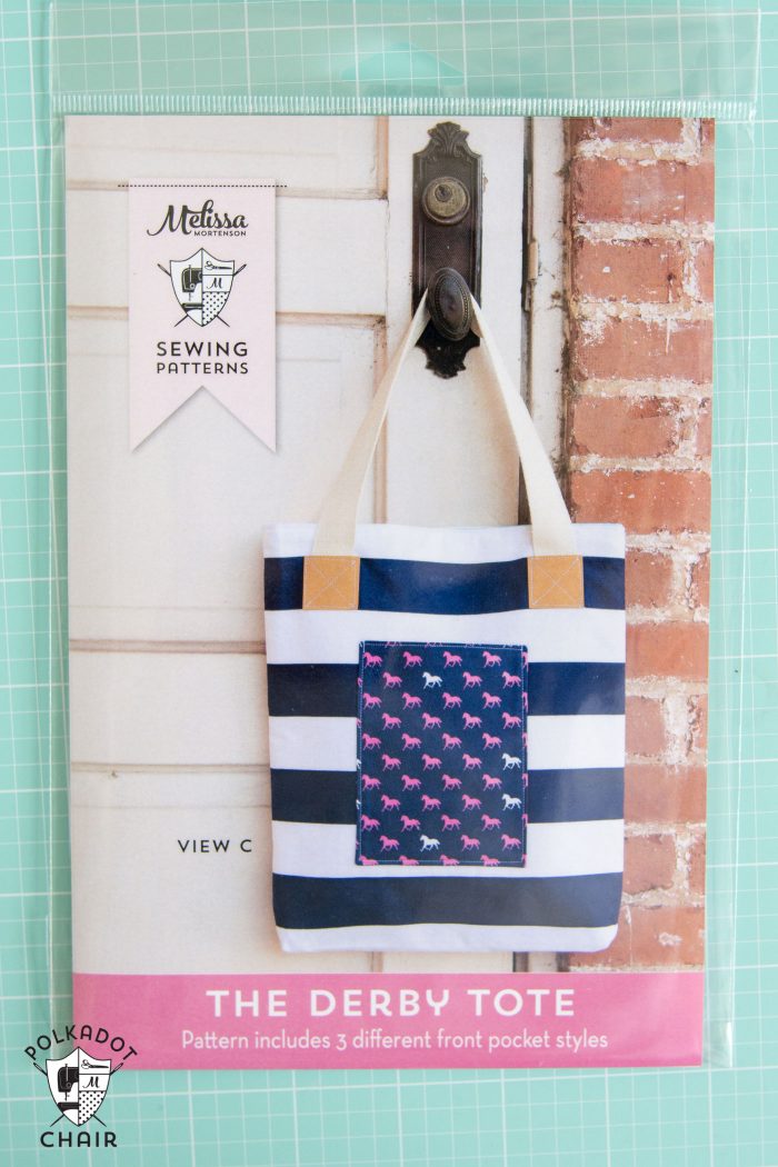 Printed Tote Bag and Quilt Sewing Patterns by Melissa Mortenson of polkadotchair.com