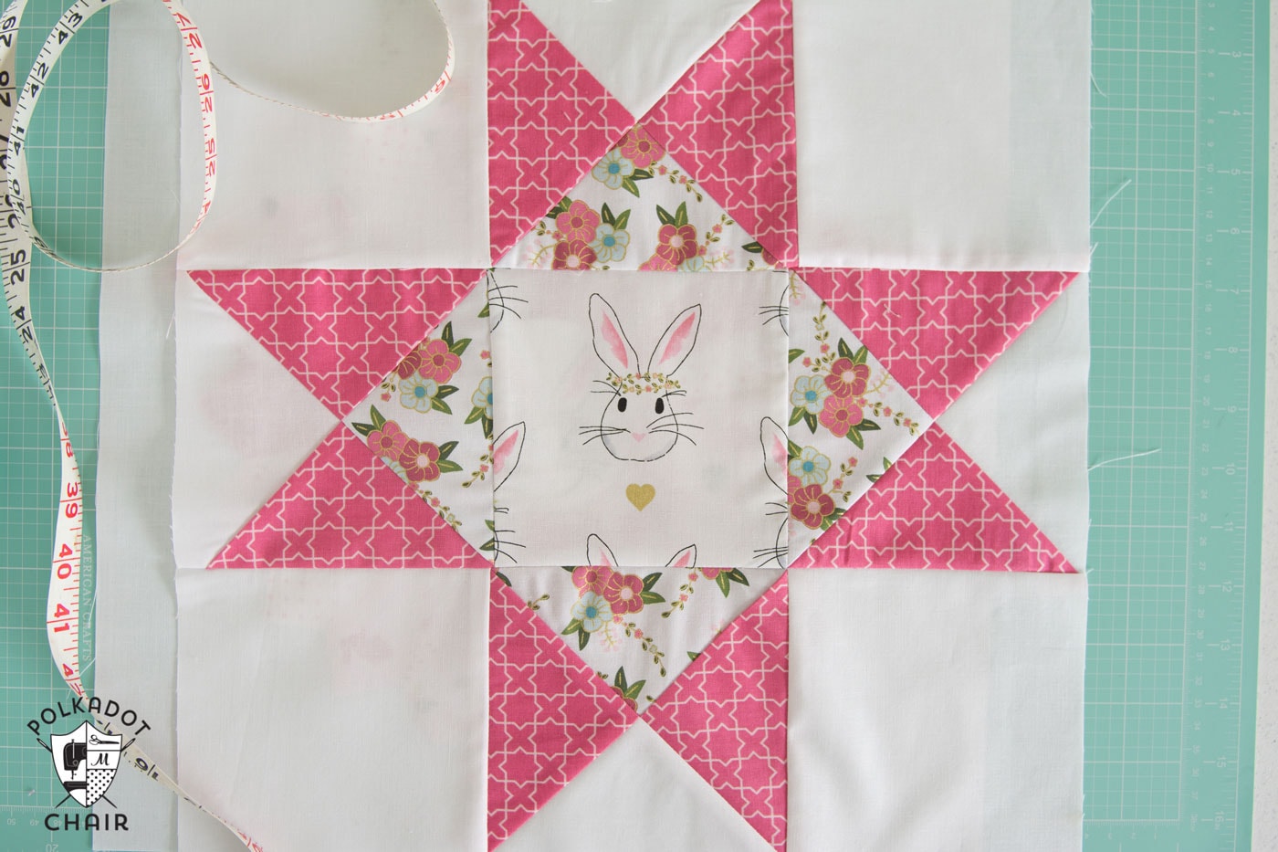 The July Quilt Block of the Month; the Ohio Star Quilt Block, includes full measurements and directions to make the block.