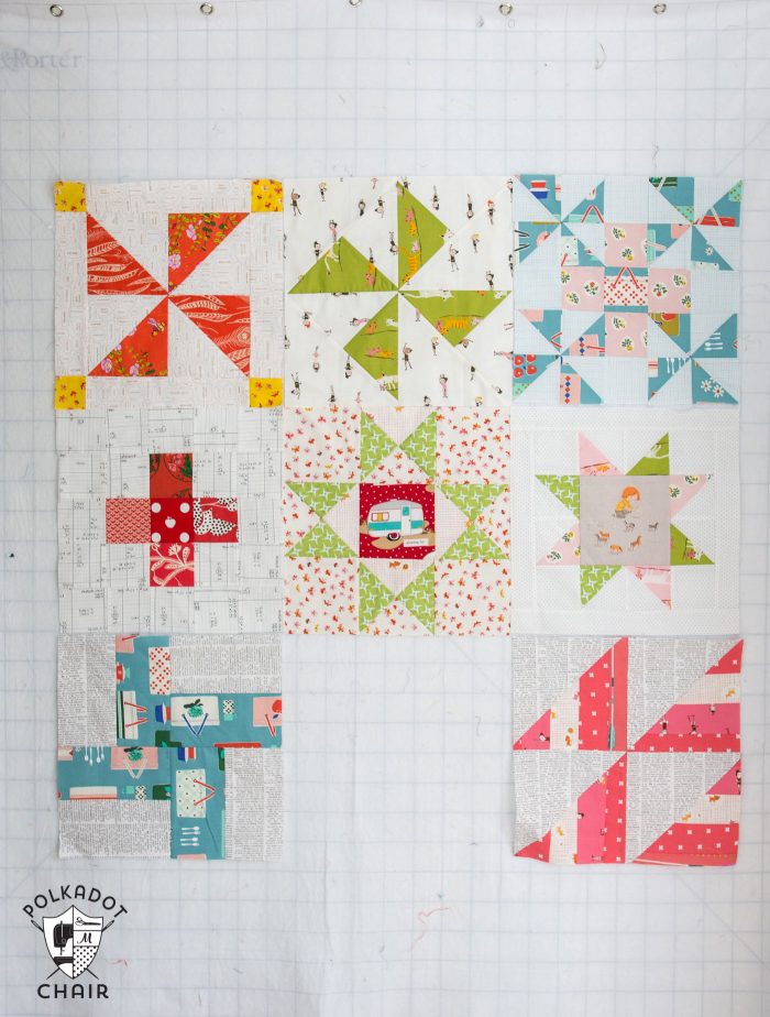 The July Quilt Block of the Month; the Ohio Star Quilt Block, includes full measurements and directions to make the block.