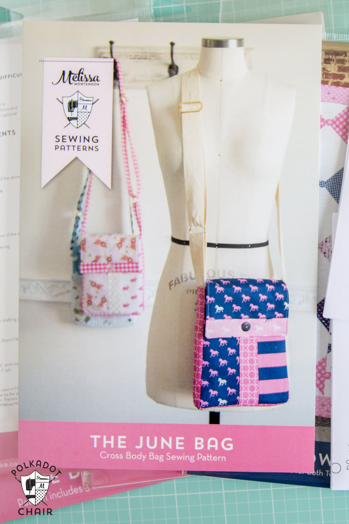 Printed Tote Bag and Quilt Sewing Patterns by Melissa Mortenson of polkadotchair.com