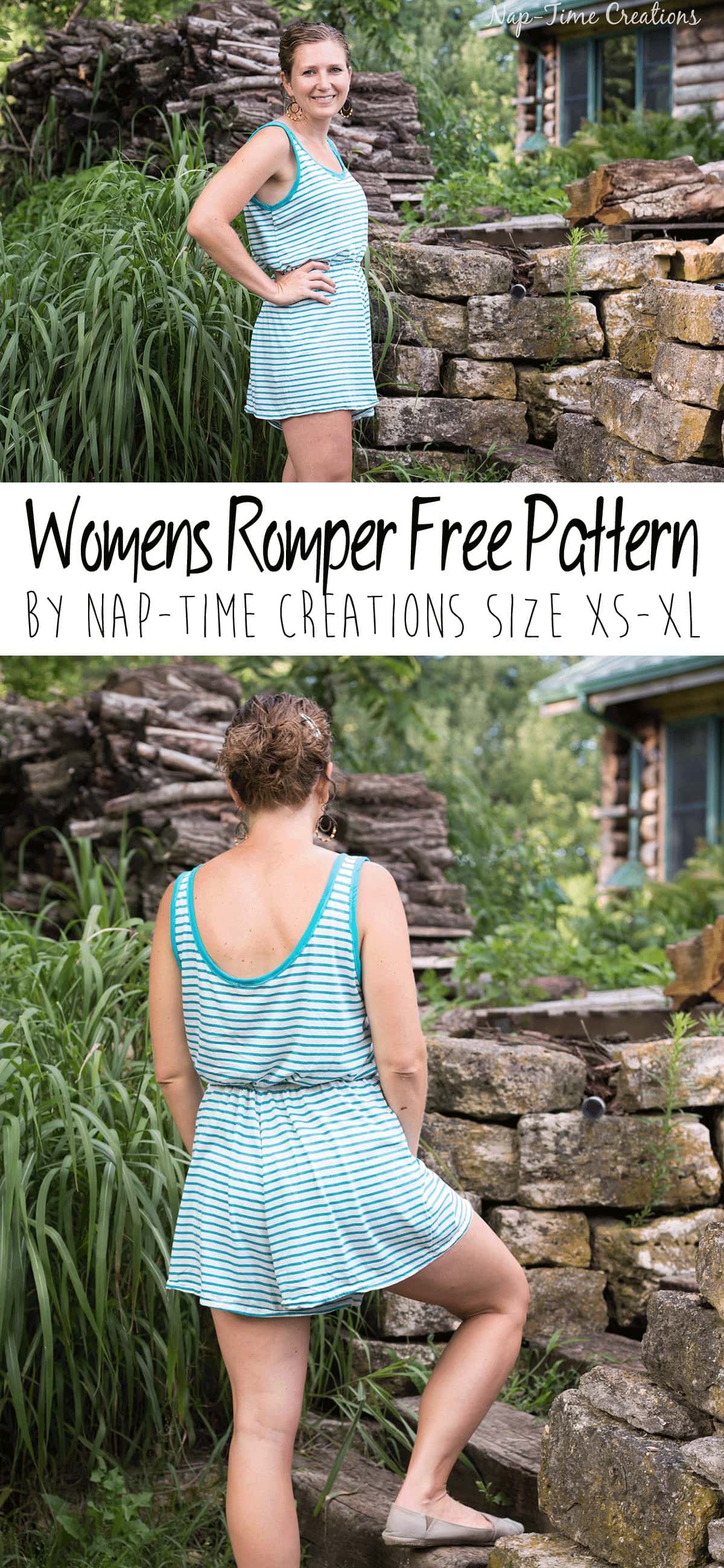 Womens Romper - Free Sewing Pattern by NapTimeCreations.com