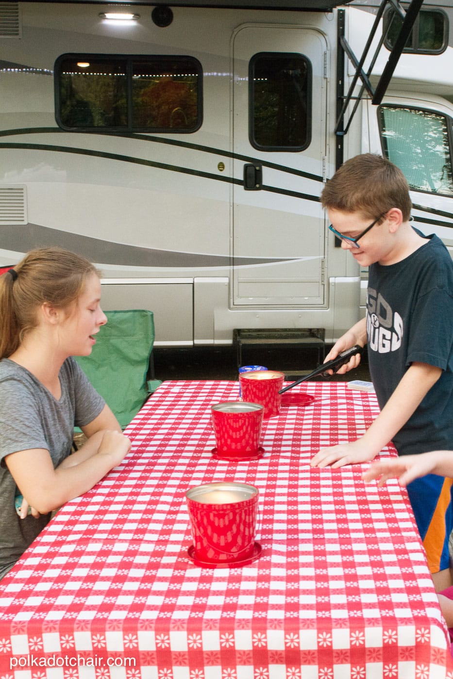 Free tutorial for a Hit the Open Road pillow, a fun DIY project for an RV or camper. Plus why our family loves to "Go RV'ing"