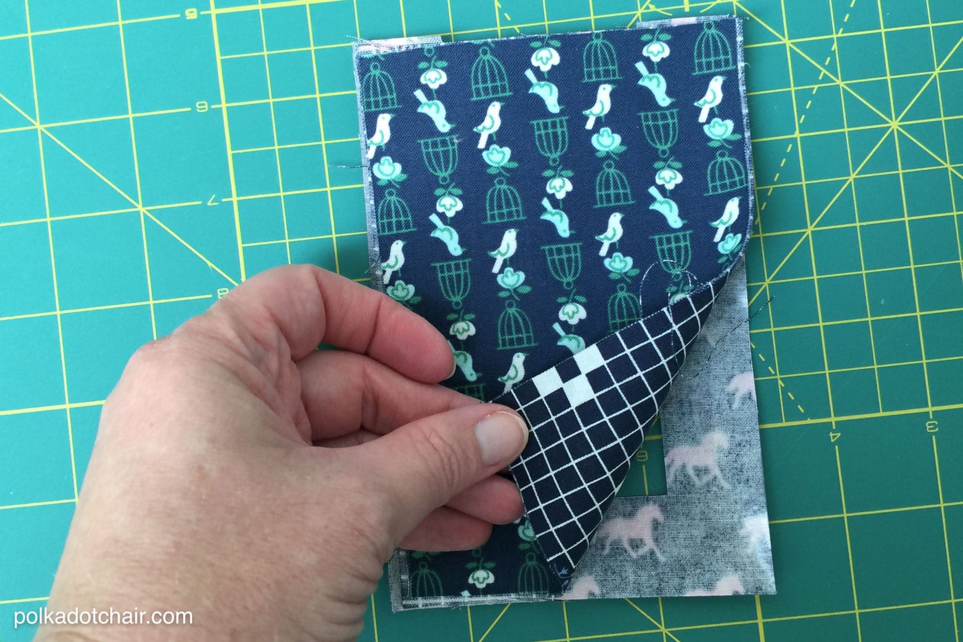 DIY Fabric Luggage Tags; so easy to make they are no sew by Melissa of polkadotchair.com