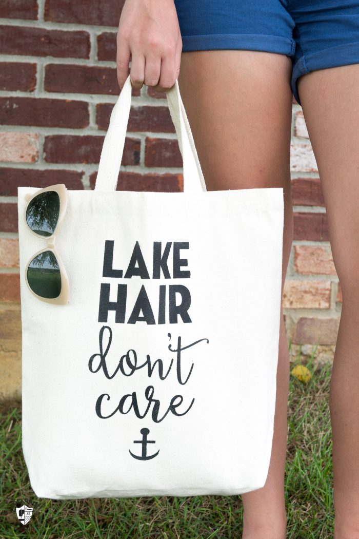 Lake Hair Don't Care Tote Bag