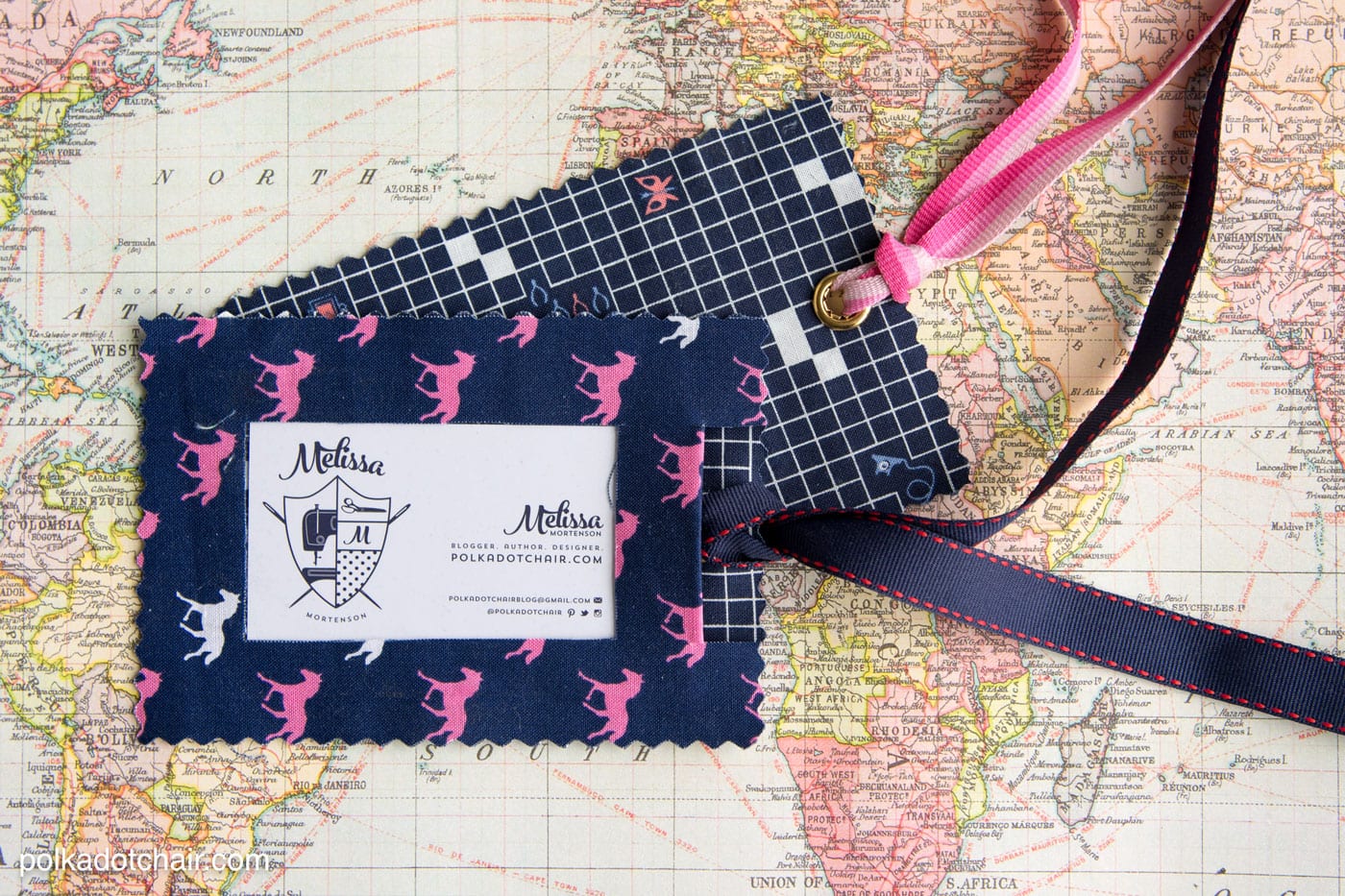 Cloth luggage tags top